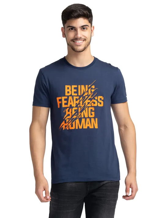 REGULAR FIT T-SHIRTS SHORT SLEEVE NAVY