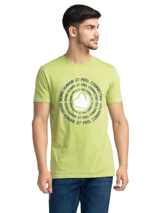 REGULAR FIT T-SHIRTS SHORT SLEEVE APPLE GREEN