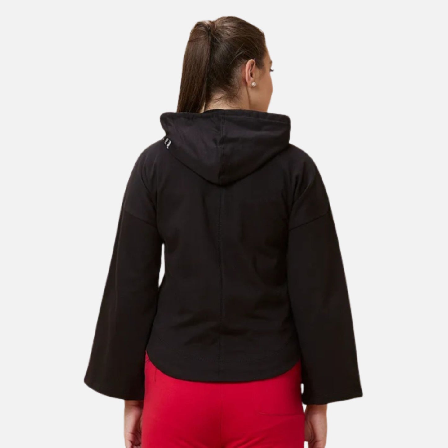 Easy Fit Hoody Neck Hoody Black