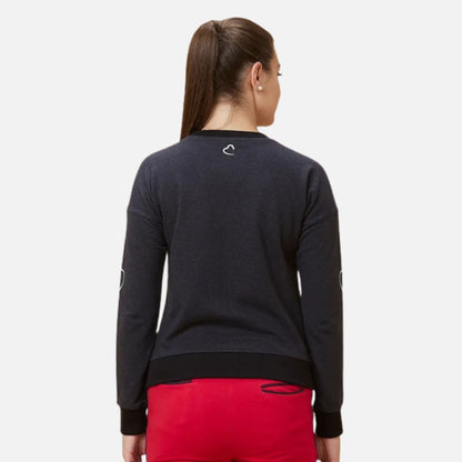 Drop Shoulder Basic Fit Crew Neck Sweatshirt Charcoal