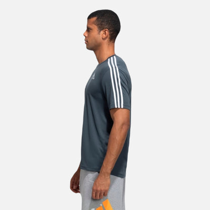 SPORTY MEN ROUND NECK 3-STRIPES TEE