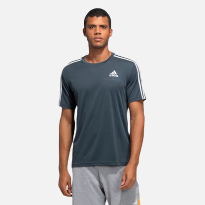 SPORTY MEN ROUND NECK 3-STRIPES TEE