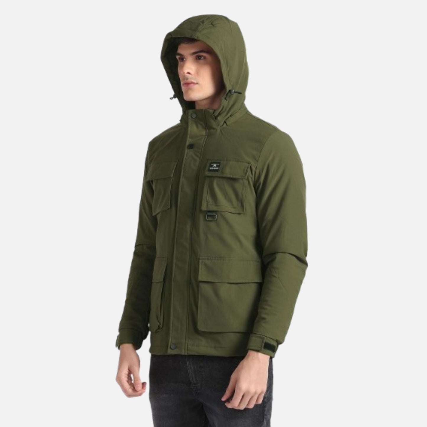 Solid Hooded Jacket