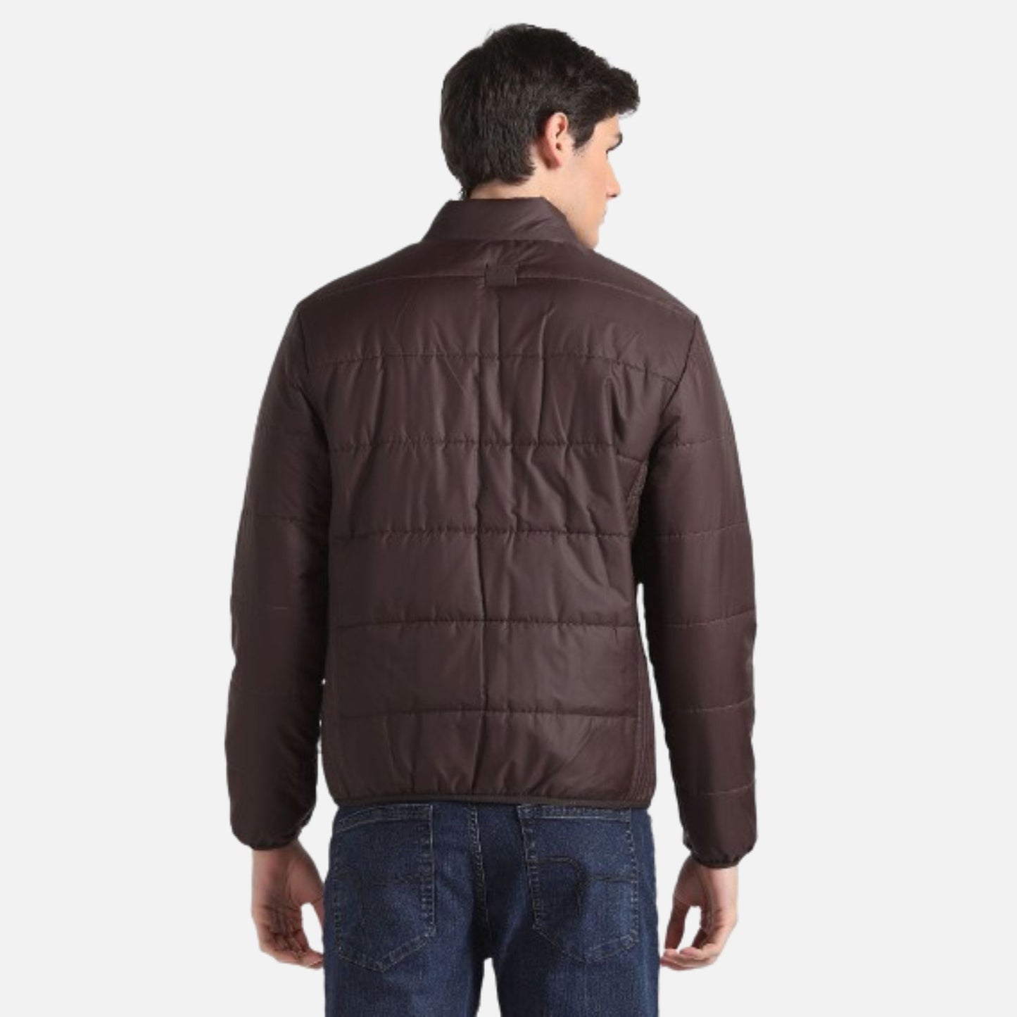 High Neck Solid Jacket