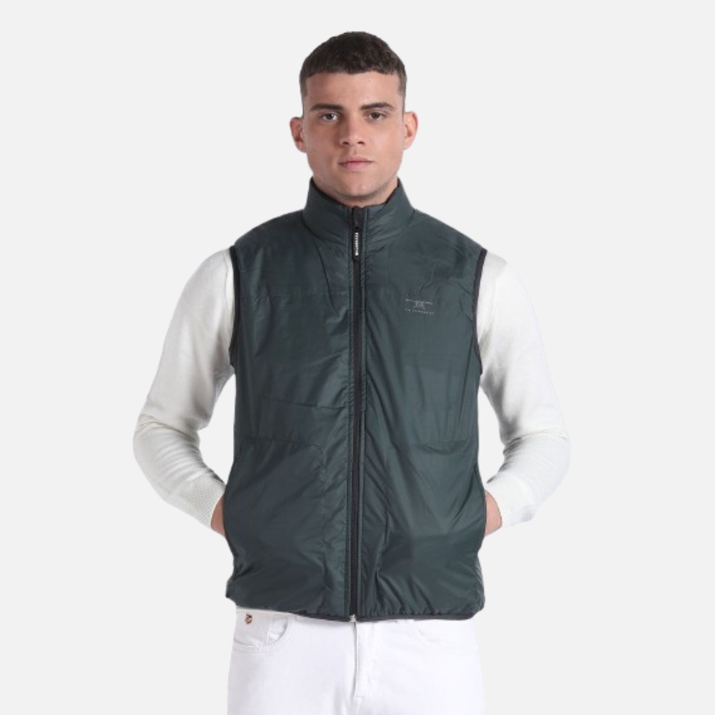 Reversible Solid Quilted Jacket