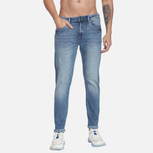 Slash Slim Tapered Fit Lightly Distressed Authentic Signature Jeans