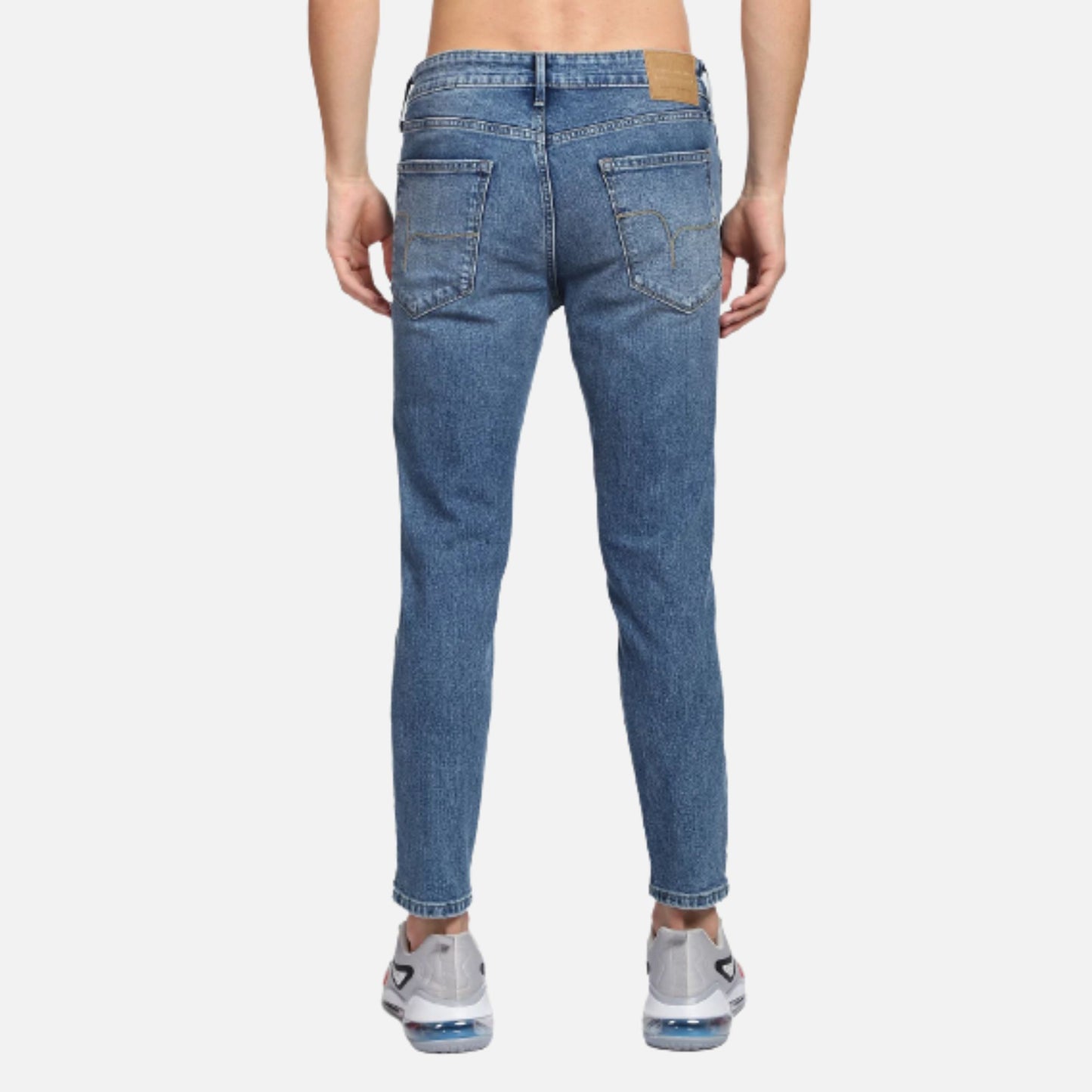 Mankle Relaxed Tapered Enzyme Wash 90s Vintage Jeans