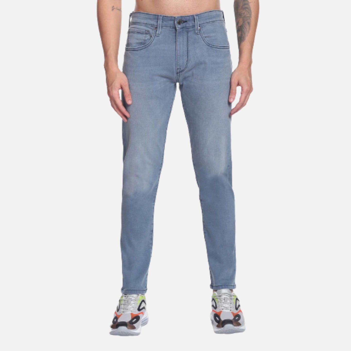 Slim Tapered Stone Wash Classic Vintage Jeans