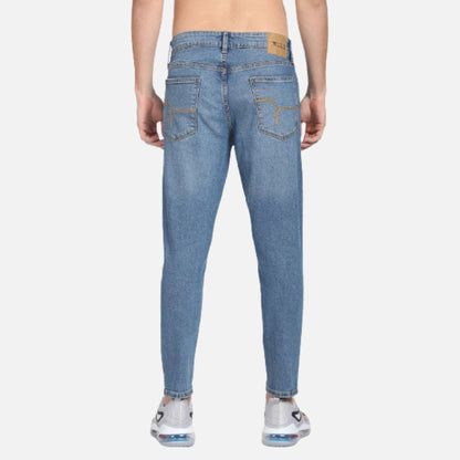 High Rise Stone Wash Jeans