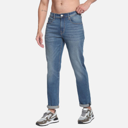 Slim Straight Fit Stone Wash Luxe Jeans