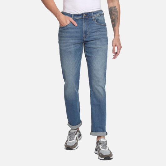 Slim Straight Fit Stone Wash Luxe Jeans