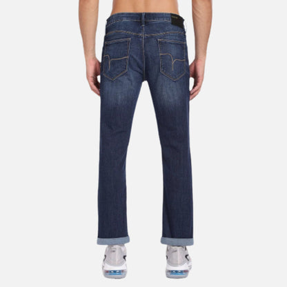 Slim Tapered Fit Whiskered Jeans