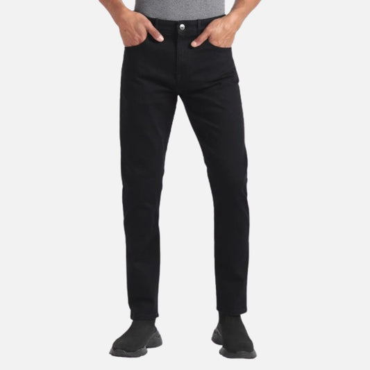 Mid Rise Slash Slim Tapered Jeans