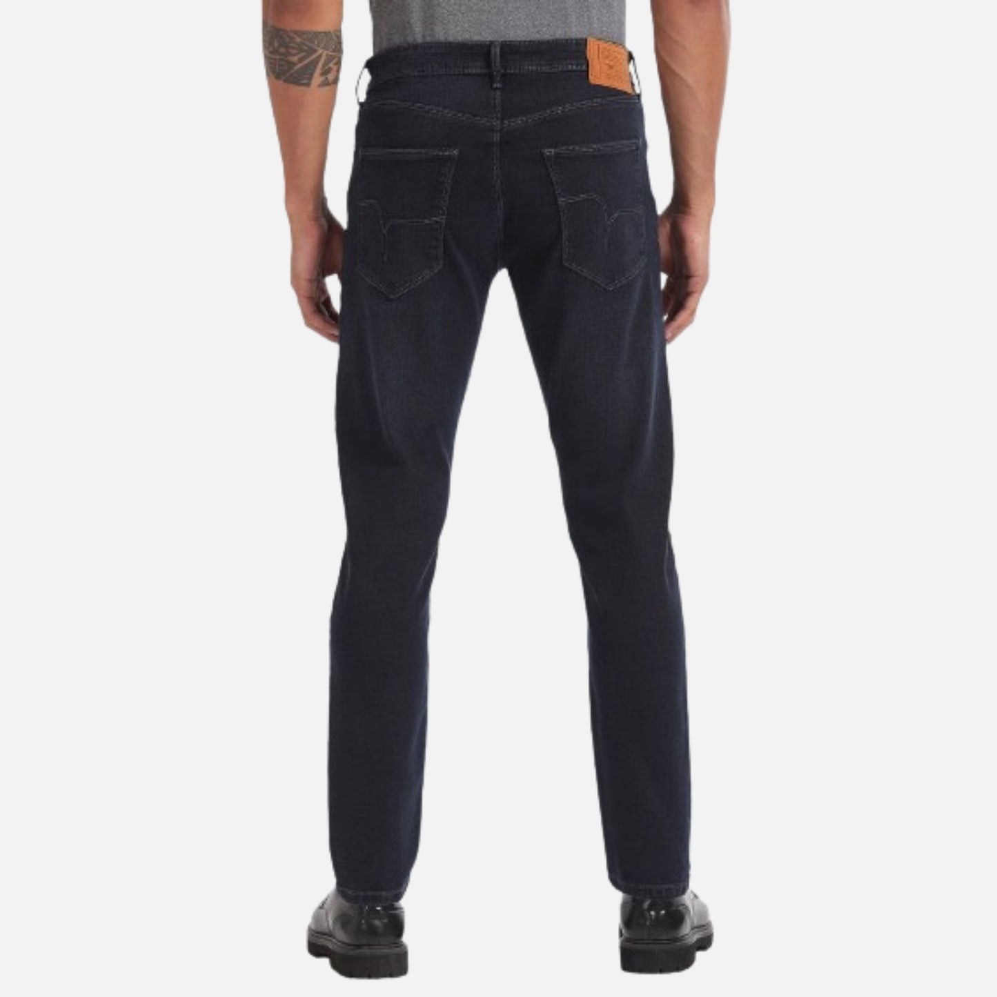 Slim Tapered Dark Wash Jeans