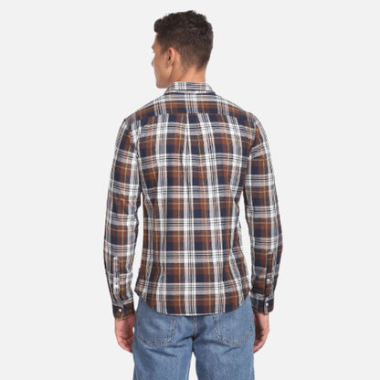 Plaid Check Cotton Casual Shirt