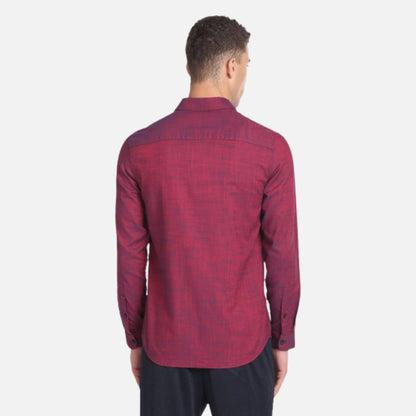 Two Tone Oxford Slim Shirt