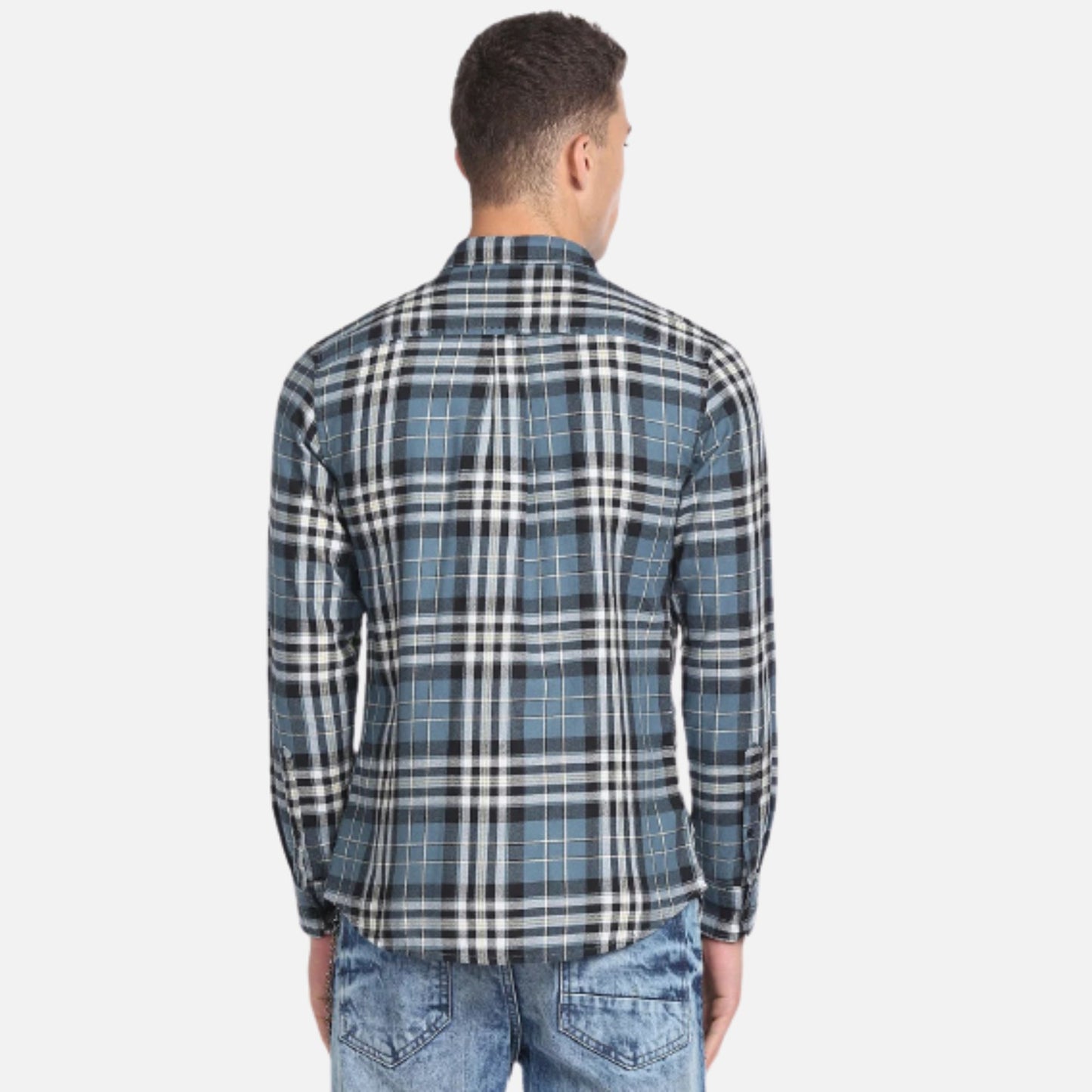 Tartan Check Crepe Shirt