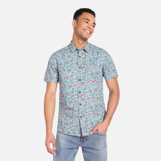 Floral Print Slim Fit Shirt