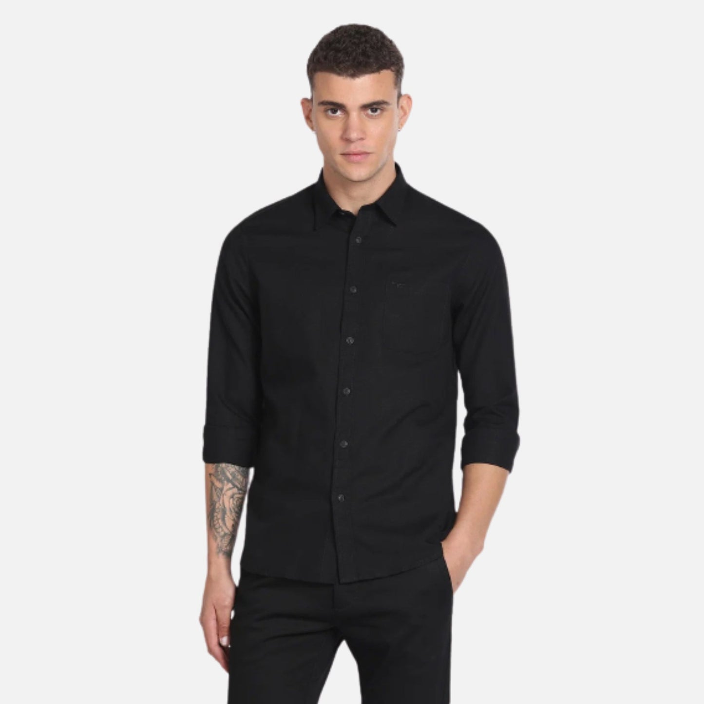 Solid Slim Fit Shirt