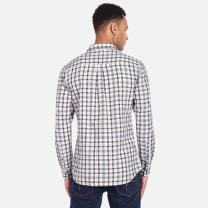 Herringbone Tartan Slim Shirt