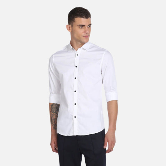 Solid Slim Fit Shirt