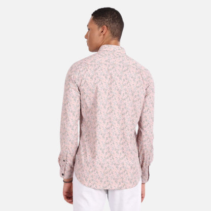 Floral Print Slim Fit Casual Shirt