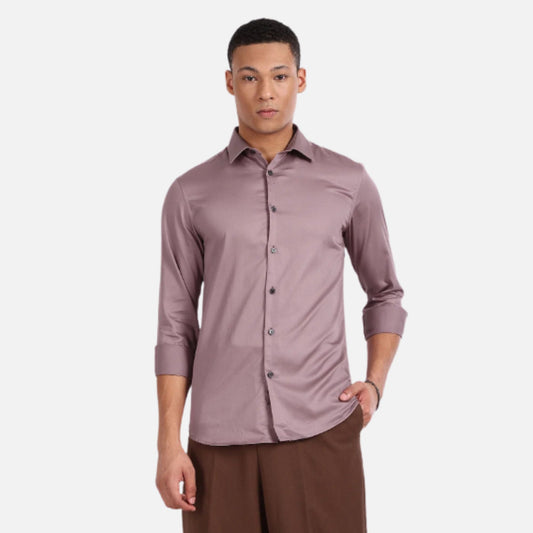 Solid Slim Fit Shirt