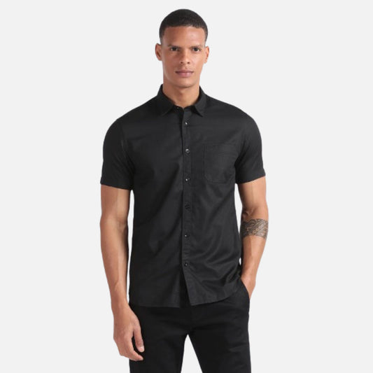 Cotton Linen Excel Solid Shirt