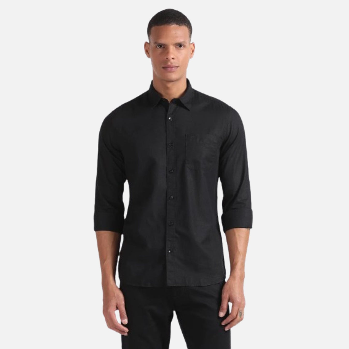 Cotton Linen Excel Solid Shirt