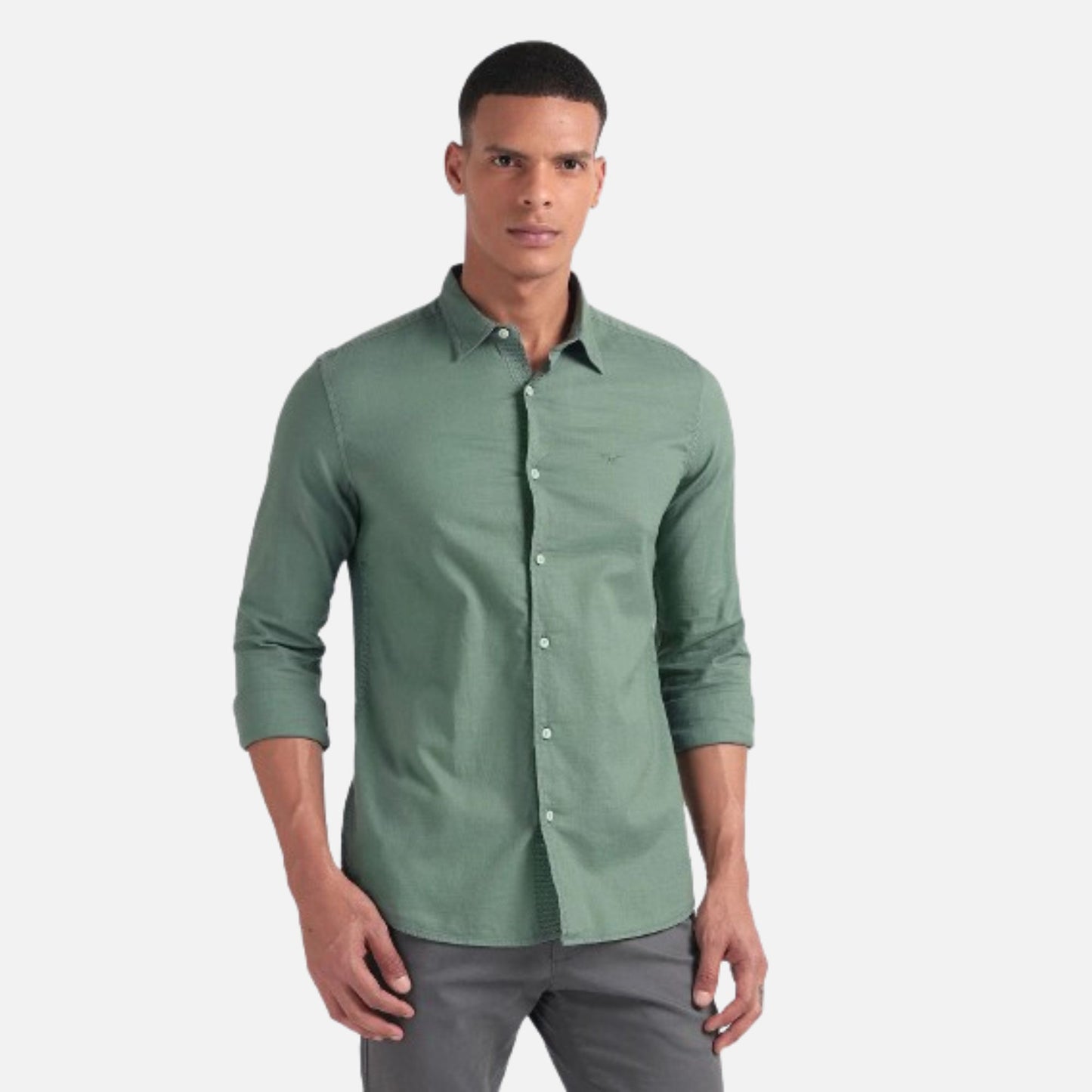 Cotton Slub Slim Fit Shirt