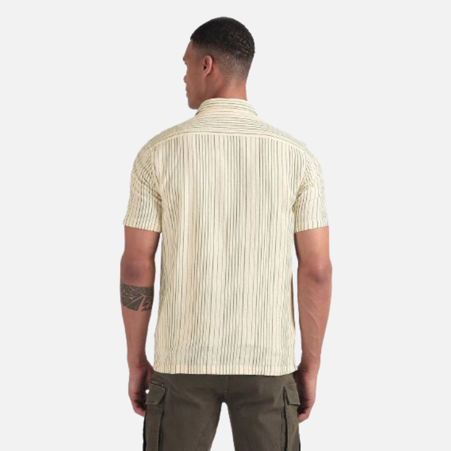 30'S Slub Striped Shirt