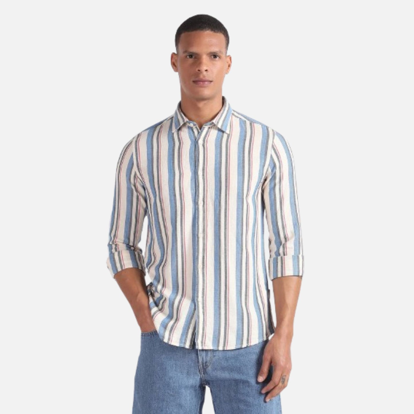 Slub Striped Dobby Shirt