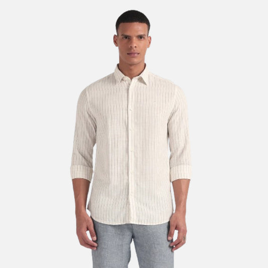 Tencel Hemp Cotton Stripe Shirt