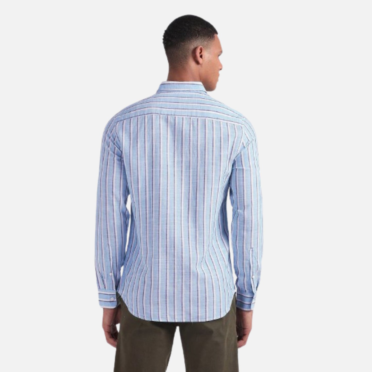 Tencel Hemp Cotton Stripe Shirt