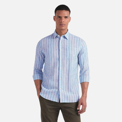 Tencel Hemp Cotton Stripe Shirt