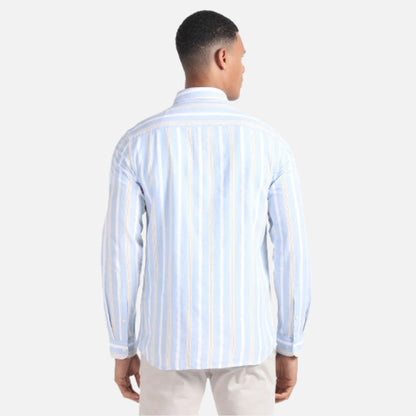 Vertical Stripe Cotton Shirt