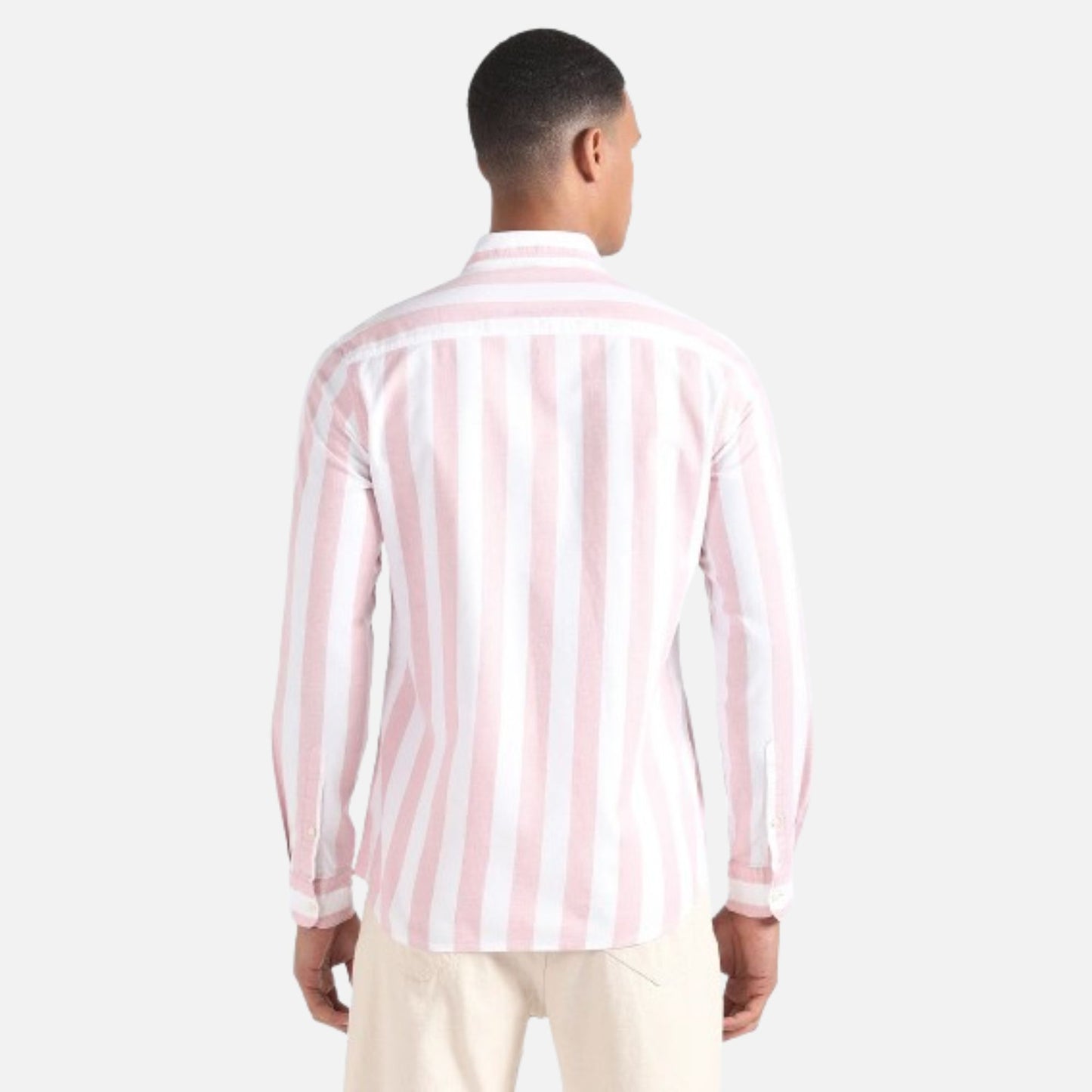 Vertical Stripe Oxford Shirt