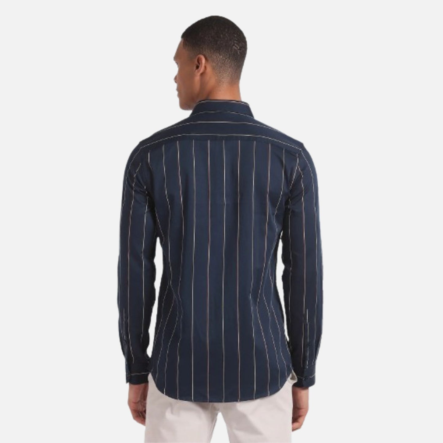 Vertical Stripe Slim Fit Shirt