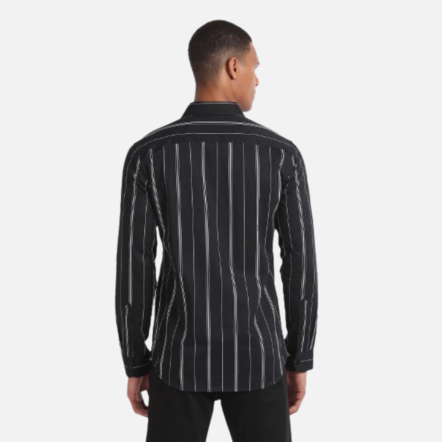 Vertical Stripe Slim Fit Shirt