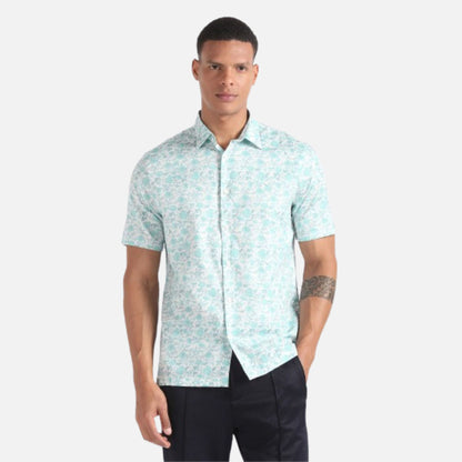 Short Sleeve Floral Print Shirt