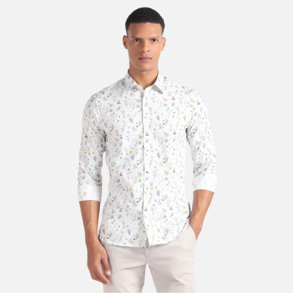 Cotton Floral Print Shirt