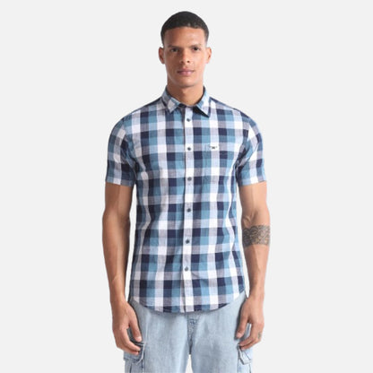 Plaid Check Pinpoint Oxford Shirt