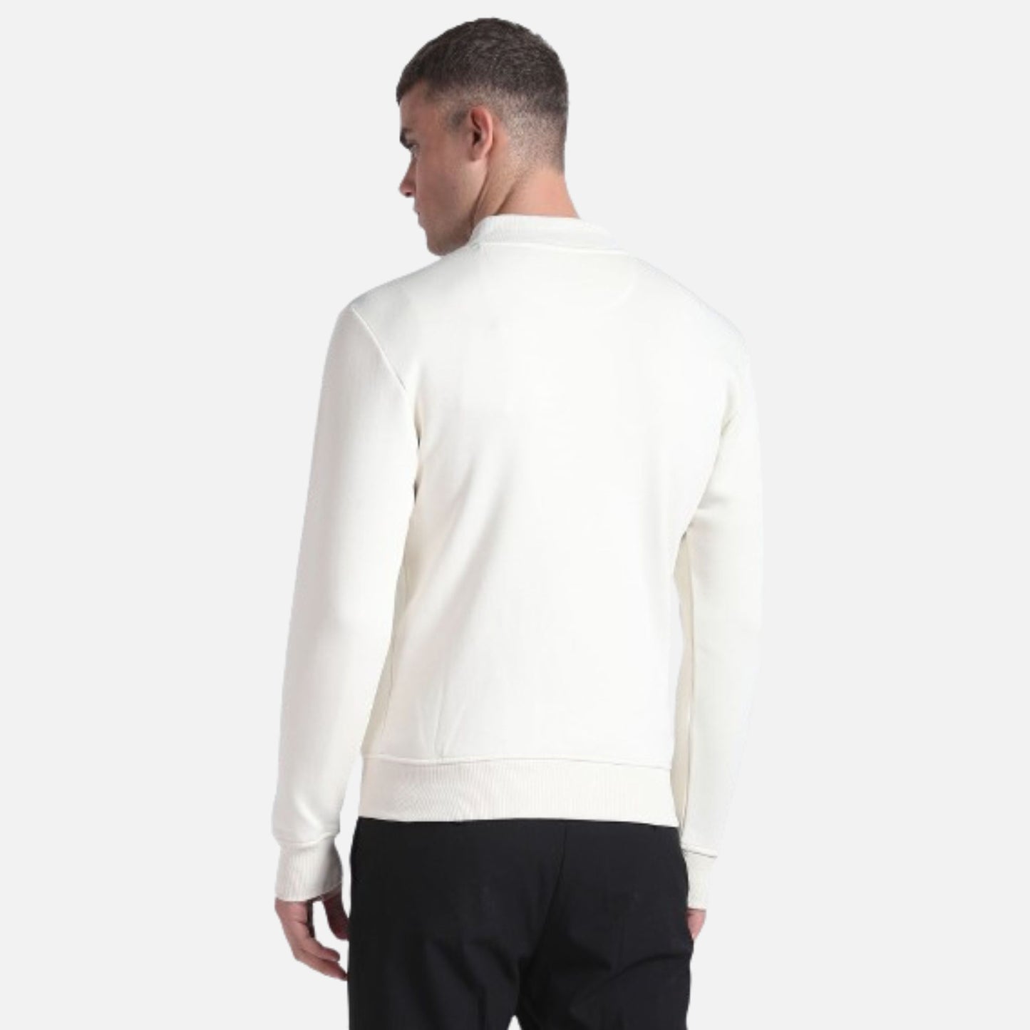 Stand Neck Zip Up Sweatshirt