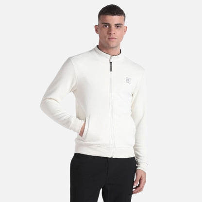 Stand Neck Zip Up Sweatshirt