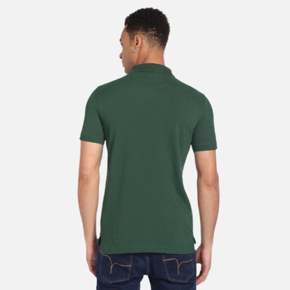 Short Sleeve Solid Polo Shirt