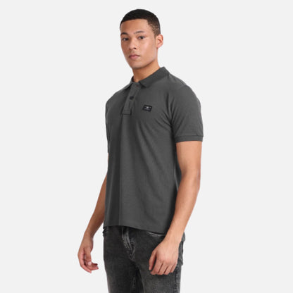 Solid Cotton Polo Shirt