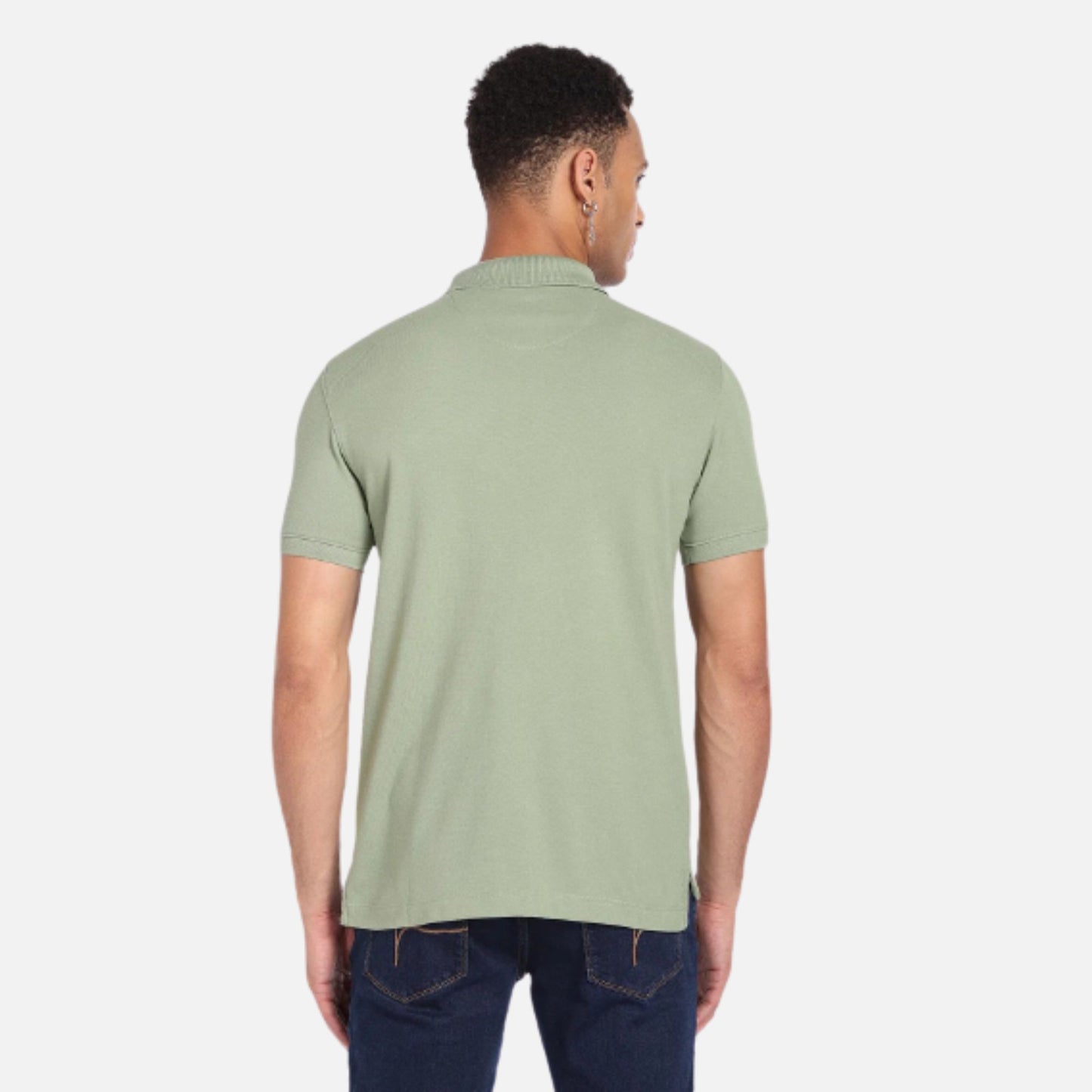 Short Sleeve Solid Polo Shirt