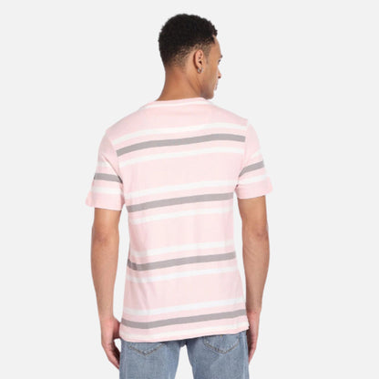 Crew Neck Horizontal Stripe T-Shirt