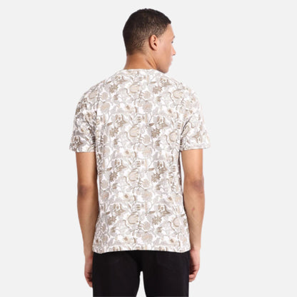 Floral Print Cotton T-Shirt