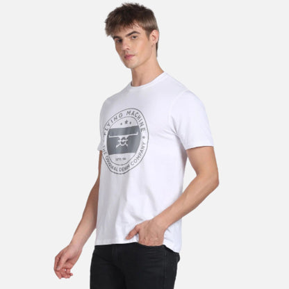 Brand Print Cotton T-Shirt